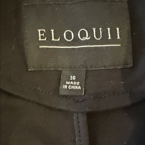 Eloquii Black Shawl-Collar Single-Button Blazer - Picture 2 of 2
